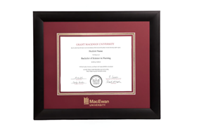 Infused Black Diploma Frame