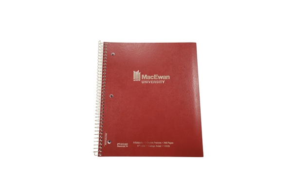 MacEwan 3 Subject Notebook