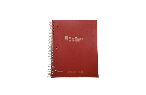 MacEwan 5 Subject Notebook