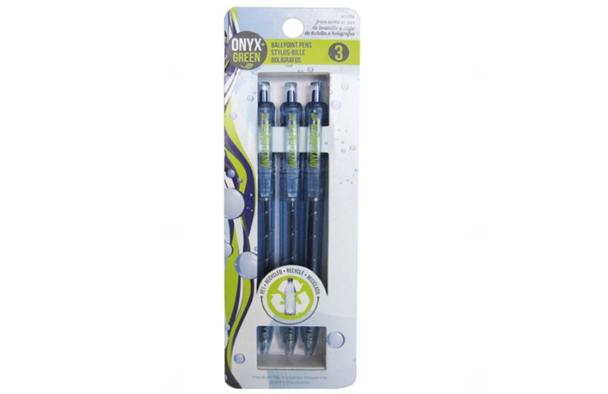 Onyx + Green Ballpoint Pens