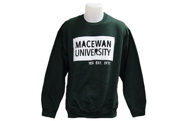 MacEwan x YEG Green Crewneck