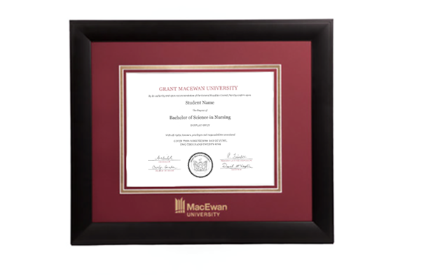 Infused Black Diploma Frame